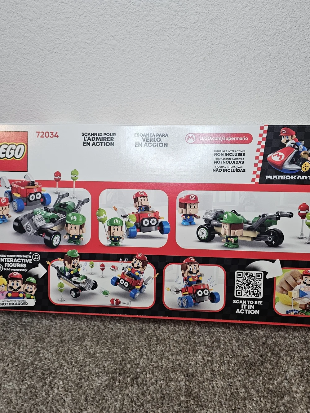 Lego Super Mario Red and Green Kart Duel Playset